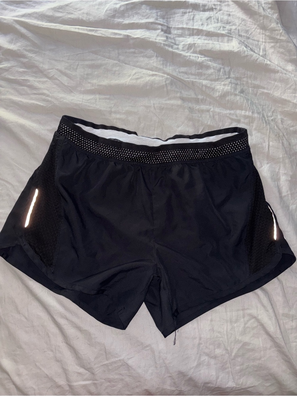 Champion Black Women’s Athletic Shorts with Reflective Accents